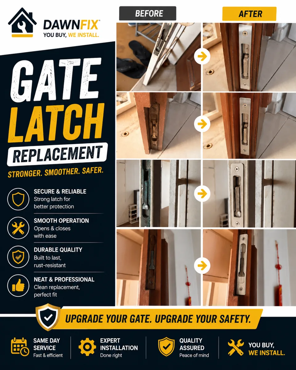 Dawn Fix gate latch replacement